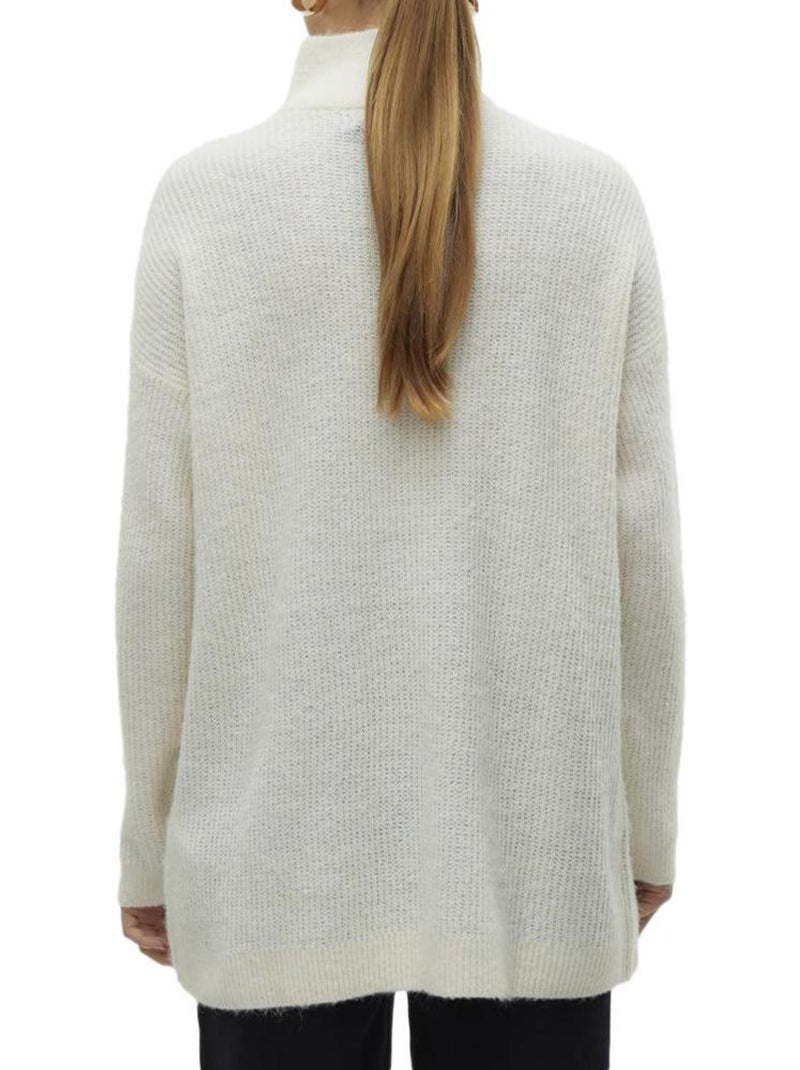 Vero moda - maglione donna con zip 1/4 Bianco - Kiabi