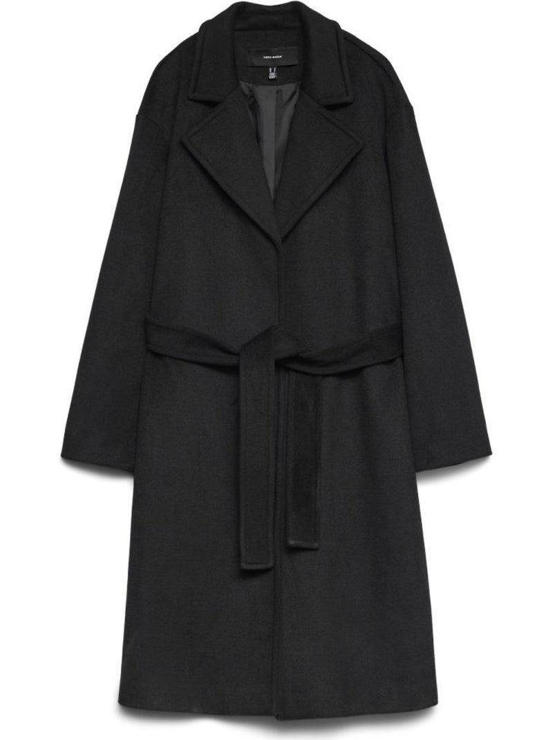 Vero Moda Cappotto Lungo da Donna Nero - Kiabi