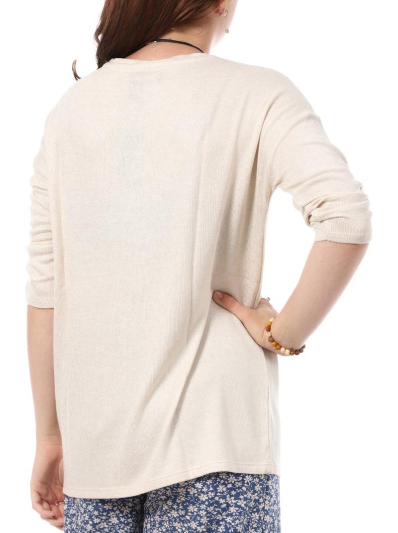 Vero Moda Maglione da Donna a Maniche 3/4 Beige - Kiabi