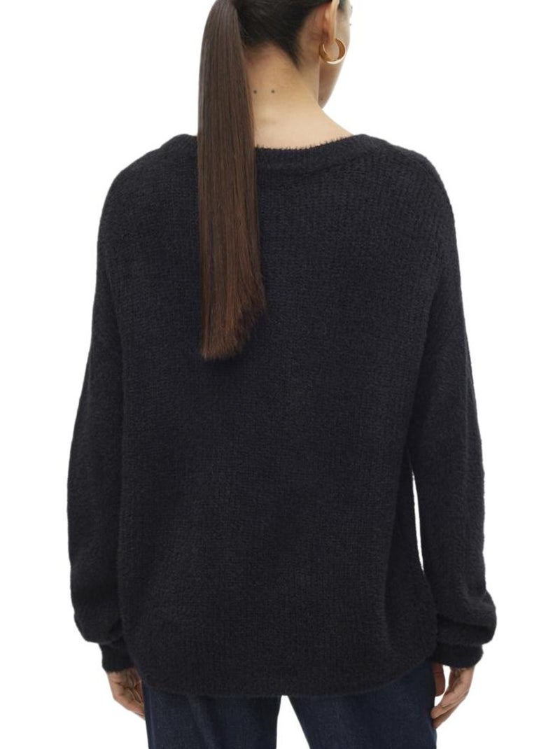 Vero Moda Maglione da Donna con Maniche a Sbuffo Nero - Kiabi