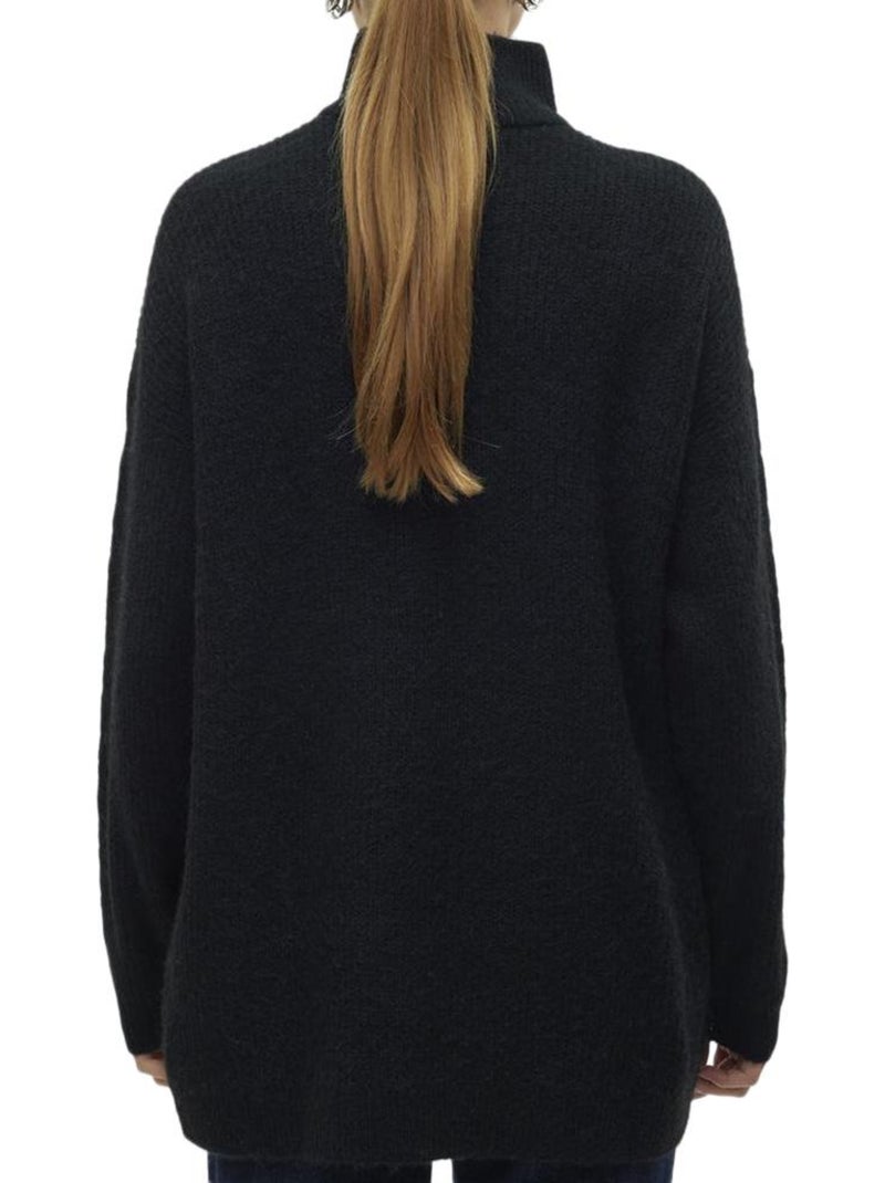 Vero moda maglione donna con zip 1/4 Nero - Kiabi