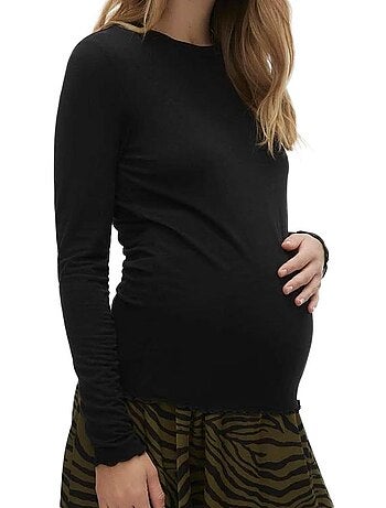 Vero Moda Maternity Top a Maniche Lunghe da Donna