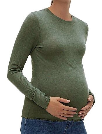 Vero Moda Maternity Top a Maniche Lunghe da Donna