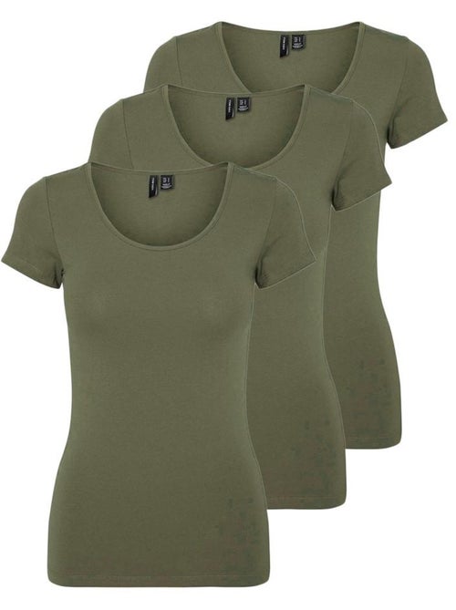 Vero Moda Maxi T-shirt da Donna - Confezione da 3 - Kiabi Vero Moda Maxi T-shirt da Donna - Confezione da 3 - Kiabi