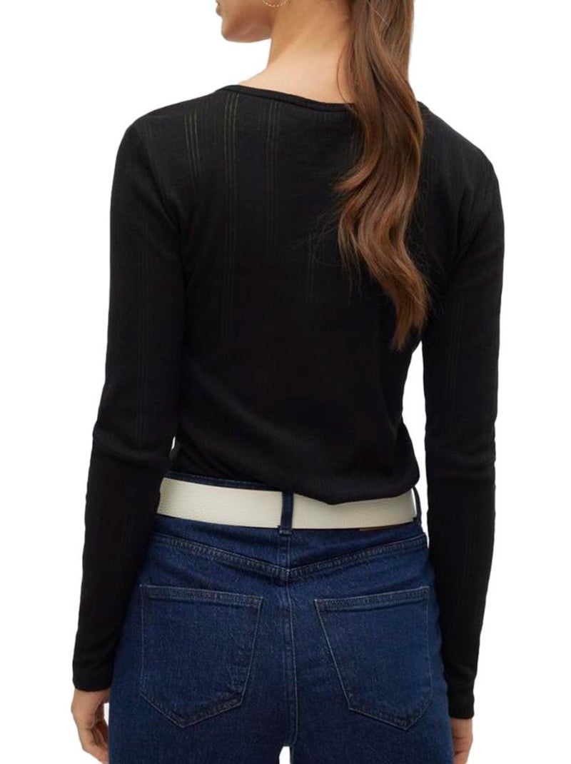 Vero Moda T-Shirt Donna a Maniche Lunghe Nero - Kiabi