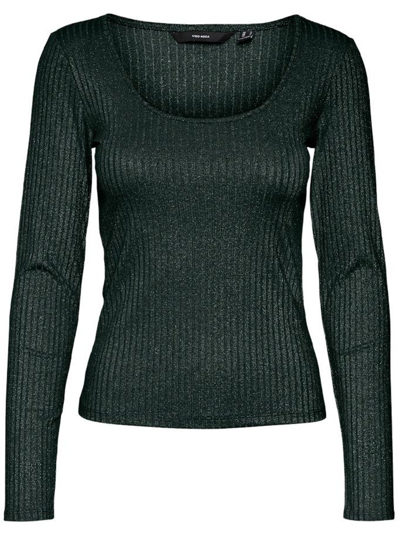 Vero moda t-shirt donna a maniche lunghe Verde scuro - Kiabi