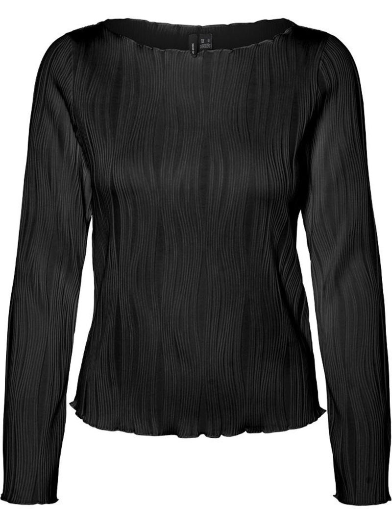 Vero Moda T-Shirt Donna Maniche Lunghe Nero - Kiabi