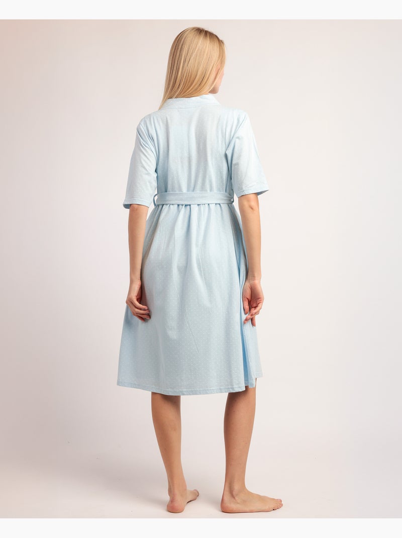 Vestaglia a maniche corte da donna ADMAS CLASSIC Dream Dots Blu cielo - Kiabi