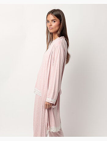 Vestaglia a maniche lunghe con cuori ADMAS CLASSIC da donna
