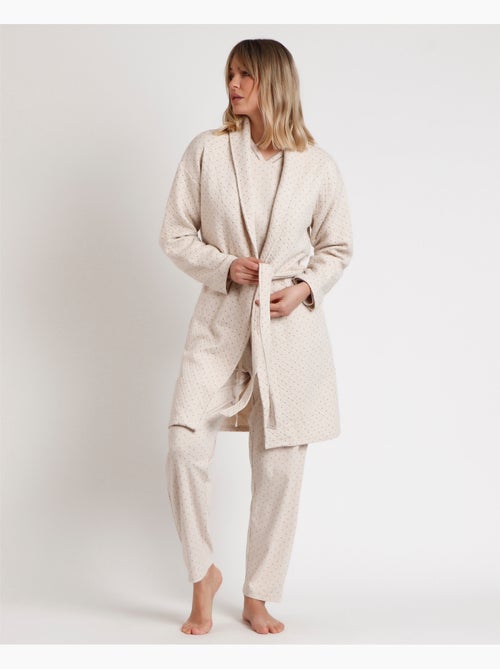Vestaglia a maniche lunghe con pois organici ADMAS CLASSIC per donna - Kiabi Vestaglia a maniche lunghe con pois organici ADMAS CLASSIC per donna - Kiabi