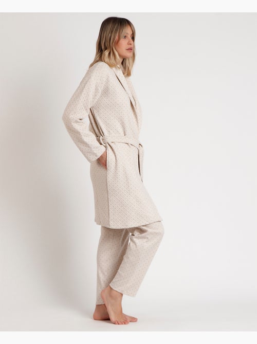 Vestaglia a maniche lunghe con pois organici ADMAS CLASSIC per donna - Kiabi Vestaglia a maniche lunghe con pois organici ADMAS CLASSIC per donna - Kiabi