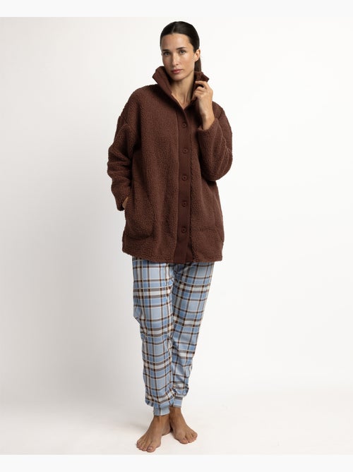 Vestaglia a maniche lunghe in caldo sherpa dreams da donna admas - Kiabi Vestaglia a maniche lunghe in caldo sherpa dreams da donna admas - Kiabi