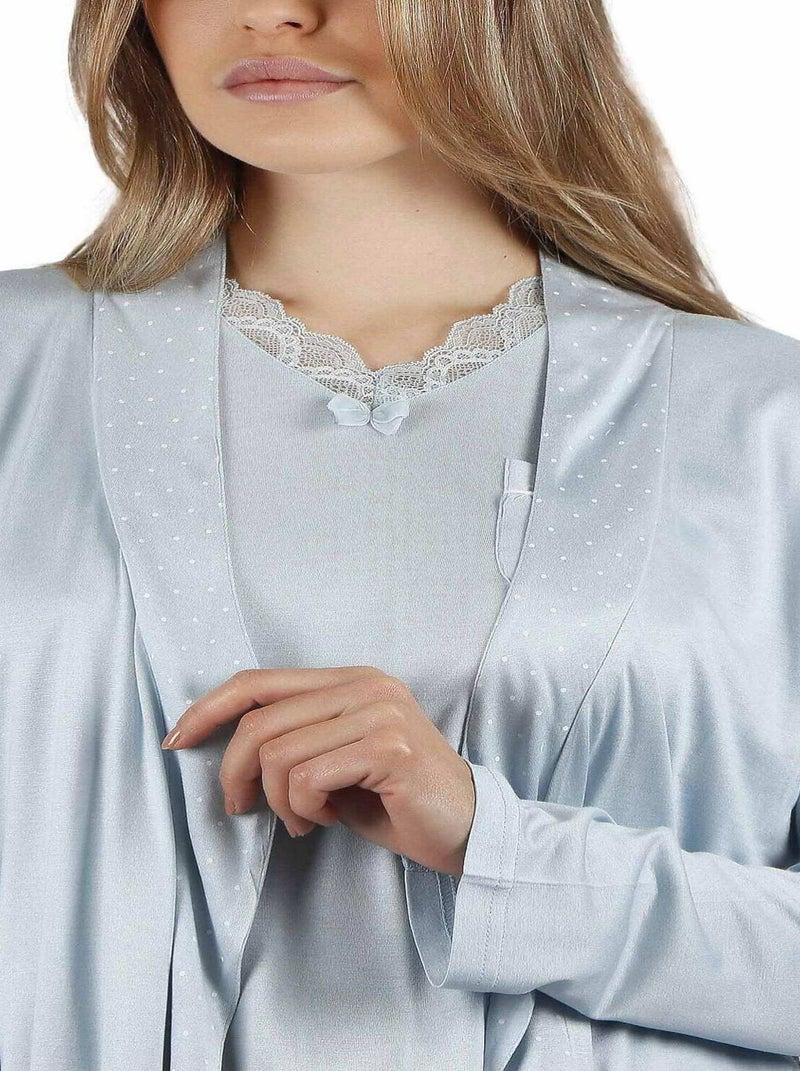 Vestaglia a maniche lunghe Soft Secret da donna ADMAS CLASSIC Blu - Kiabi