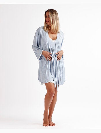 Vestaglia ADMAS CLASSIC a maniche lunghe con cuori morbidi per donna