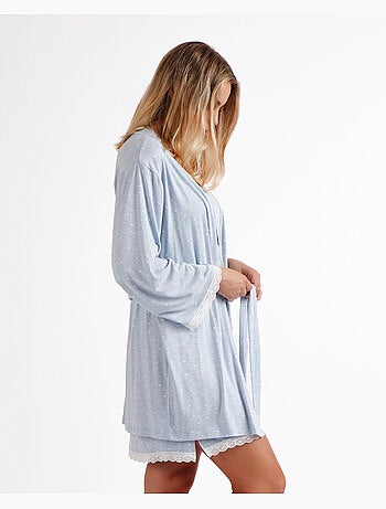 Vestaglia ADMAS CLASSIC a maniche lunghe con cuori morbidi per donna