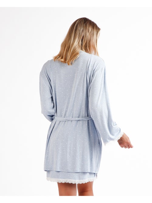 Vestaglia ADMAS CLASSIC a maniche lunghe con cuori morbidi per donna - Kiabi Vestaglia ADMAS CLASSIC a maniche lunghe con cuori morbidi per donna - Kiabi