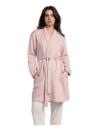 Vestaglia ADMAS CLASSIC a maniche lunghe con pois e fiori per donna
