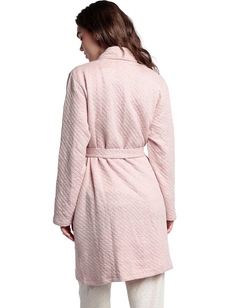 Vestaglia ADMAS CLASSIC a maniche lunghe con pois e fiori per donna Arancione corallo - Kiabi