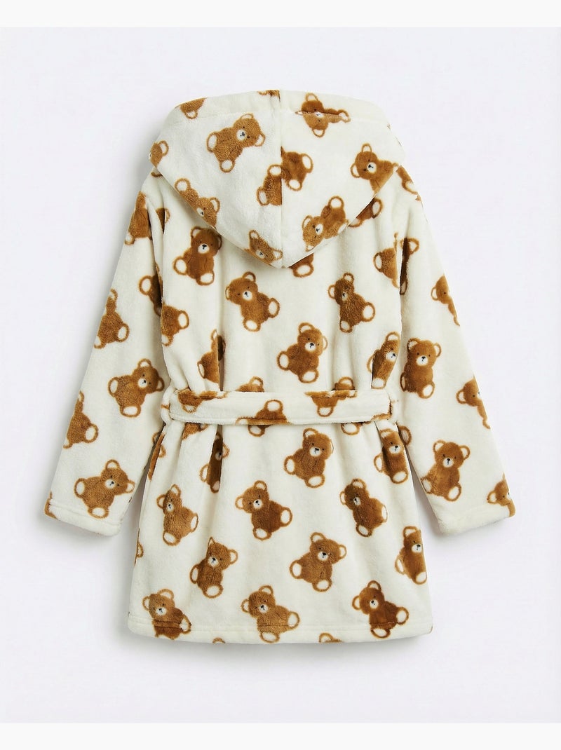 Vestaglia calda a maniche lunghe ADMAS Bear Hugs per bambine Ecru - Kiabi