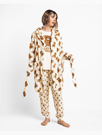 Vestaglia calda a maniche lunghe ADMAS Bear Hugs per donna