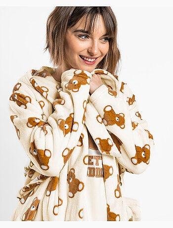 Vestaglia calda a maniche lunghe ADMAS Bear Hugs per donna
