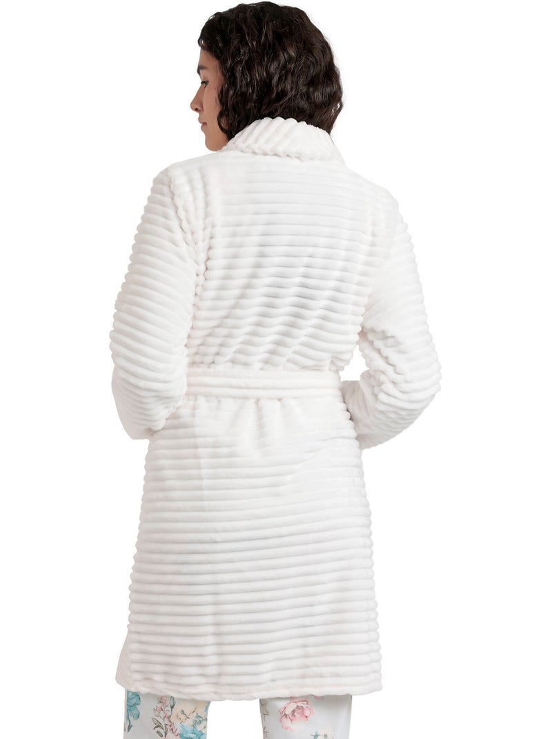 Vestaglia calda a maniche lunghe con cuori morbidi da donna ADMAS CLASSIC Ecru - Kiabi