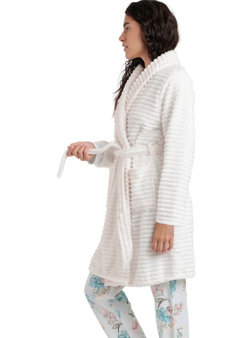 Vestaglia calda a maniche lunghe con cuori morbidi da donna ADMAS CLASSIC - Kiabi Vestaglia calda a maniche lunghe con cuori morbidi da donna ADMAS CLASSIC - Kiabi