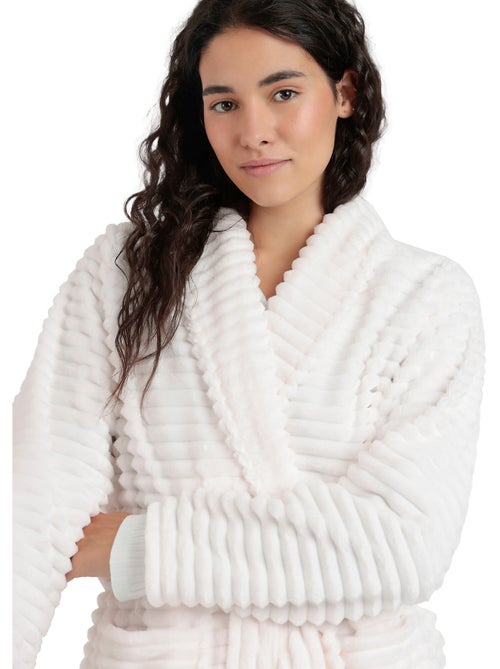 Vestaglia calda a maniche lunghe con cuori morbidi da donna ADMAS CLASSIC - Kiabi Vestaglia calda a maniche lunghe con cuori morbidi da donna ADMAS CLASSIC - Kiabi