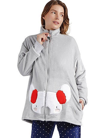 Vestaglia calda a maniche lunghe con scritta Good Morning Mouse di ADMAS da donna