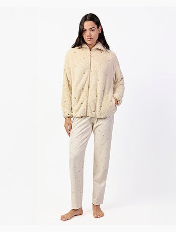 Vestaglia calda a maniche lunghe con stelle e strisce da donna ADMAS CLASSIC