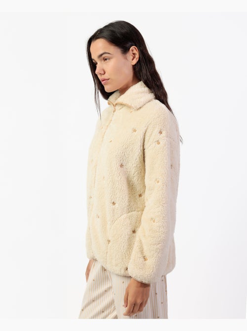 Vestaglia calda a maniche lunghe con stelle e strisce da donna ADMAS CLASSIC - Kiabi Vestaglia calda a maniche lunghe con stelle e strisce da donna ADMAS CLASSIC - Kiabi