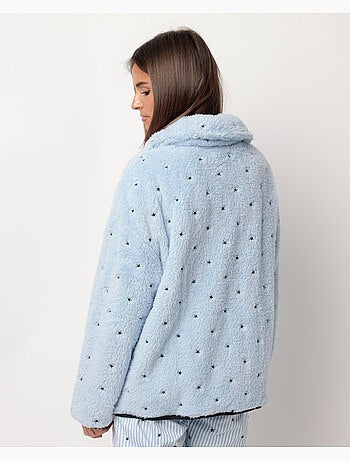 Vestaglia calda a maniche lunghe con stelle e strisce da donna ADMAS CLASSIC