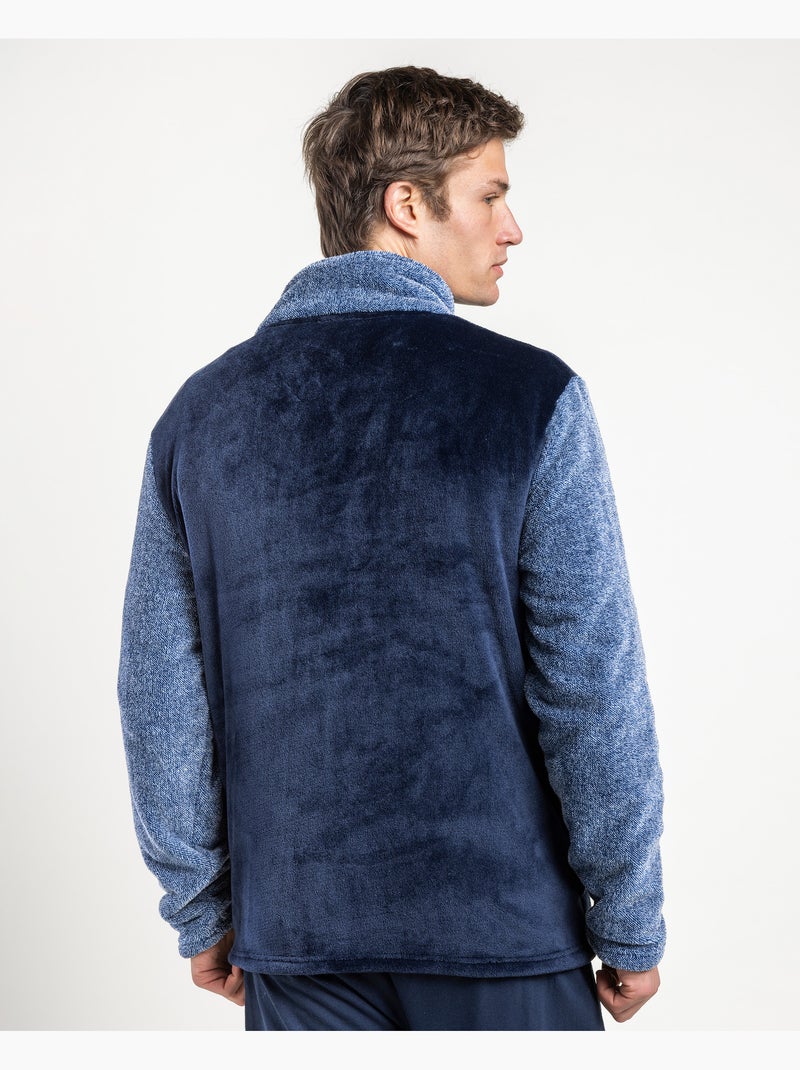 Vestaglia calda da uomo ADMAS a maniche lunghe Blu - Kiabi