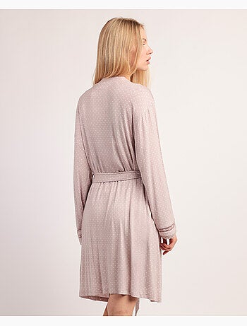 Vestaglia da donna ADMAS CLASSIC in pizzo a pois e maniche lunghe