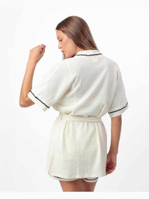 Vestaglia da donna ADMAS LUXURY con maniche scese e cuciture - Kiabi Vestaglia da donna ADMAS LUXURY con maniche scese e cuciture - Kiabi