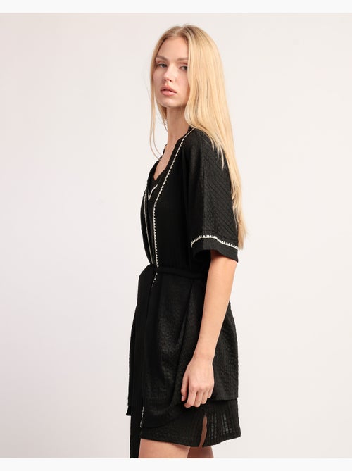 Vestaglia da donna ADMAS LUXURY con maniche scese e cuciture - Kiabi Vestaglia da donna ADMAS LUXURY con maniche scese e cuciture - Kiabi