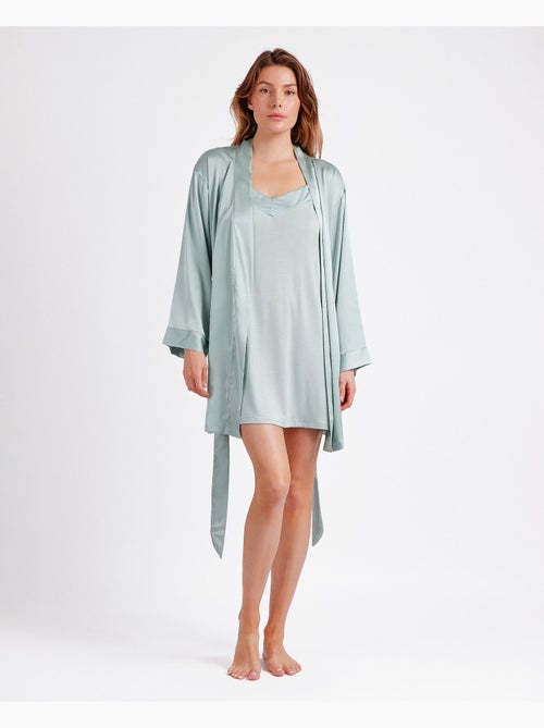 Vestaglia da donna in raso a maniche lunghe ADMAS CLASSIC - Kiabi Vestaglia da donna in raso a maniche lunghe ADMAS CLASSIC - Kiabi