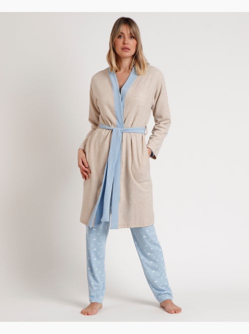 Vestaglia da notte a maniche lunghe da donna ADMAS - Kiabi Vestaglia da notte a maniche lunghe da donna ADMAS - Kiabi