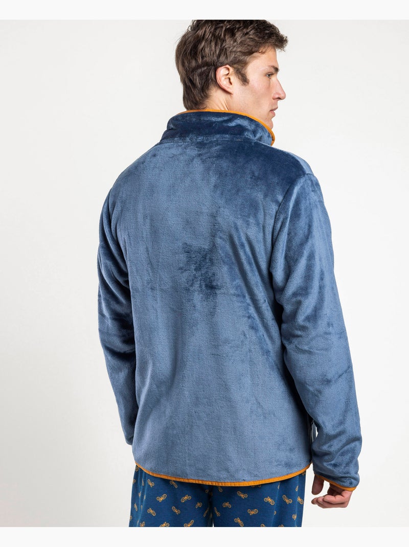 Vestaglia da uomo LOIS a maniche lunghe e calda, modello Roadster Blu - Kiabi