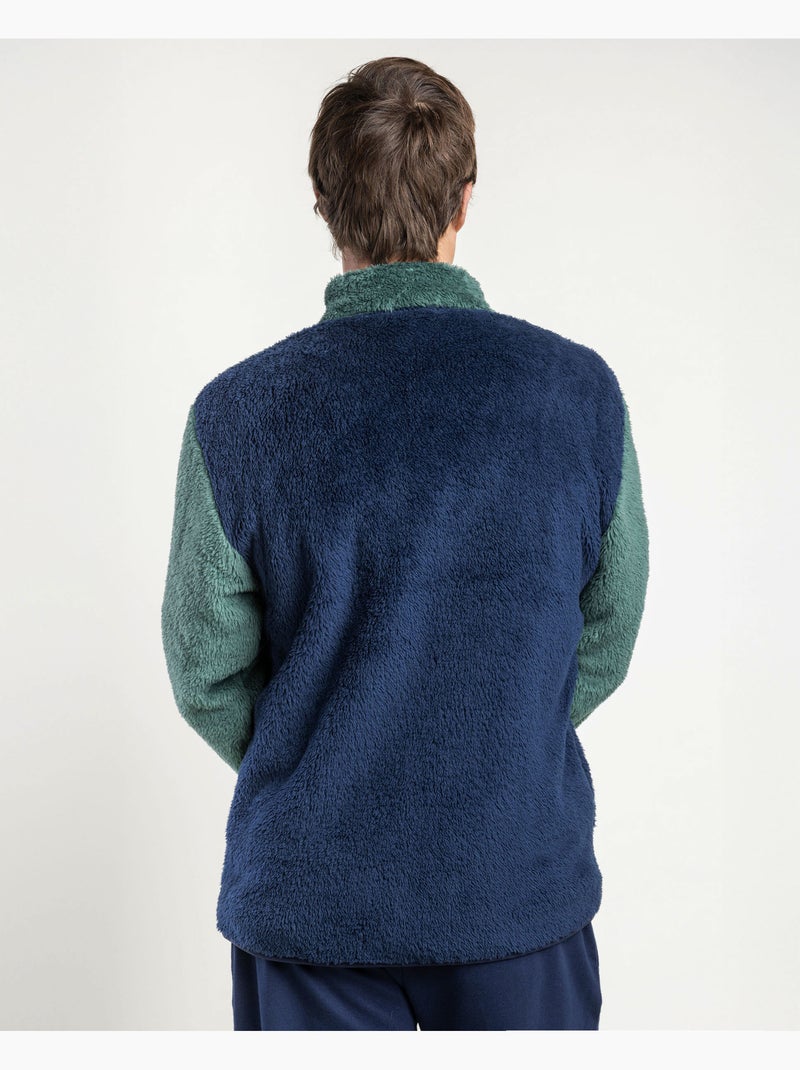 Vestaglia da uomo LOIS calda a maniche lunghe stile preppy Verde - Kiabi
