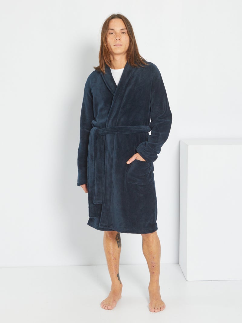 Vestaglia homewear in pile BLU - Kiabi