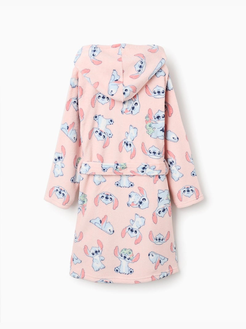 Vestaglia in coral fleece con motivo stitch Rosa scuro - Kiabi