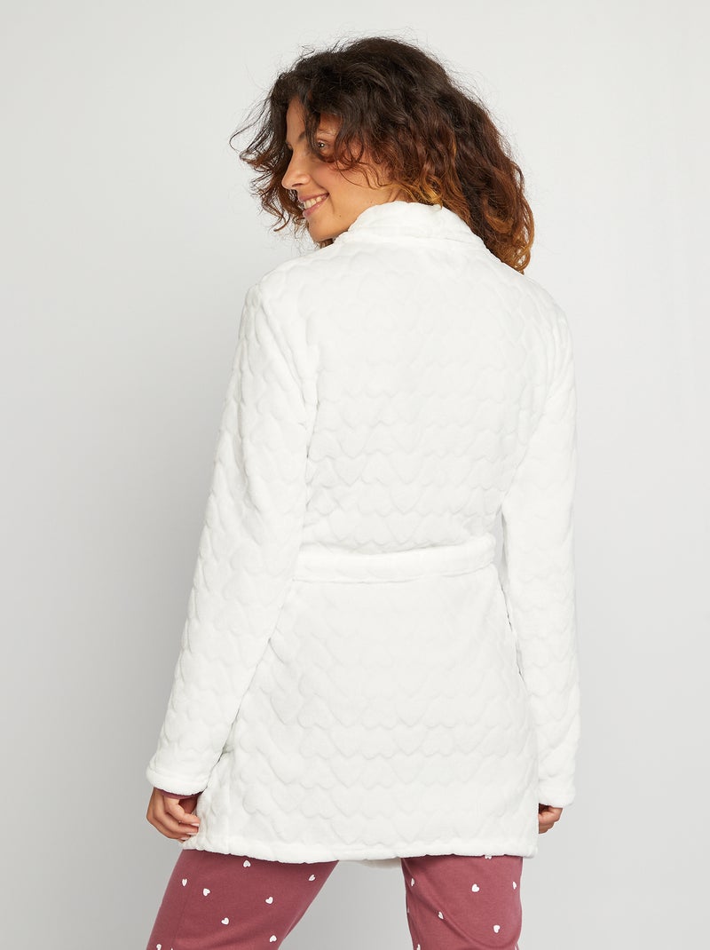 Vestaglia in pile BIANCO - Kiabi