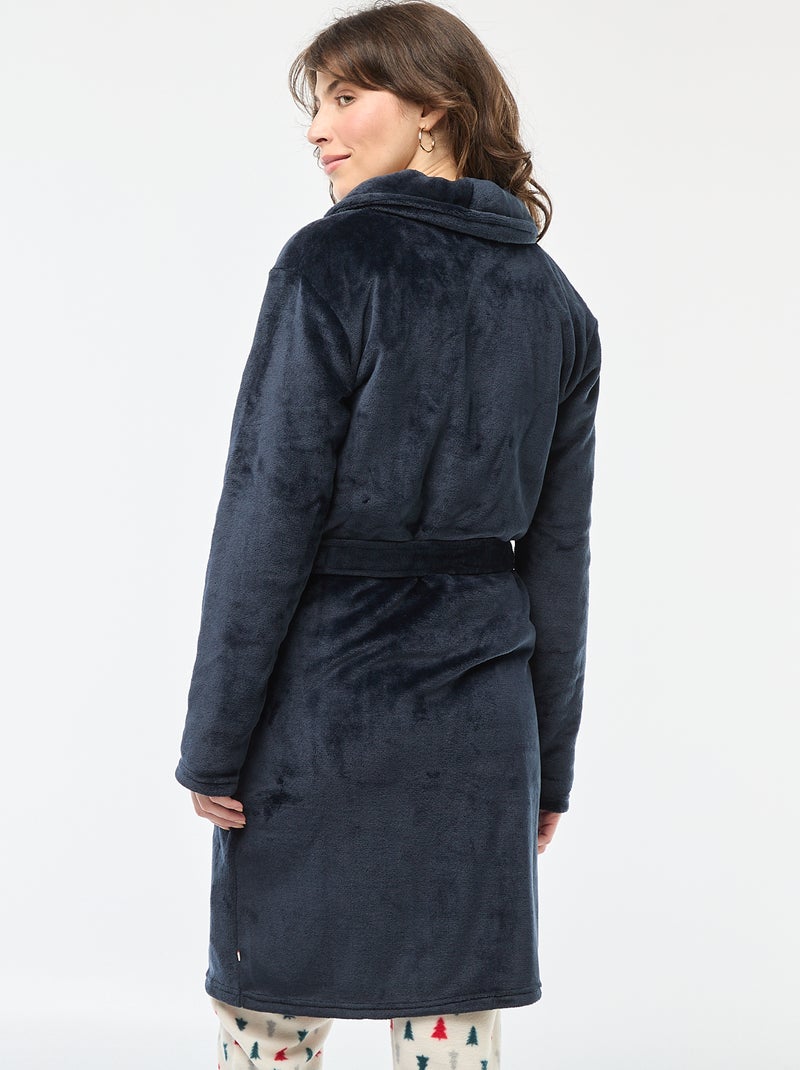 Vestaglia in pile Blu - Kiabi
