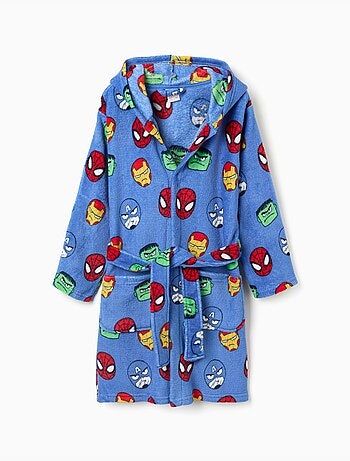 Vestaglia in pile coral con motivo avengers