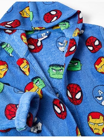 Vestaglia in pile coral con motivo avengers