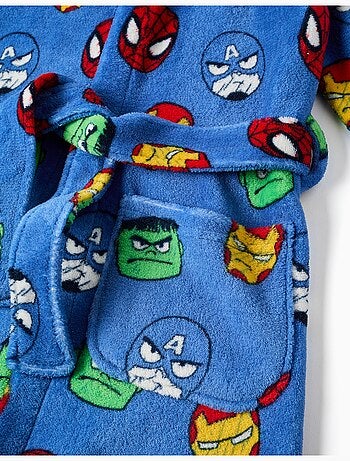 Vestaglia in pile coral con motivo avengers