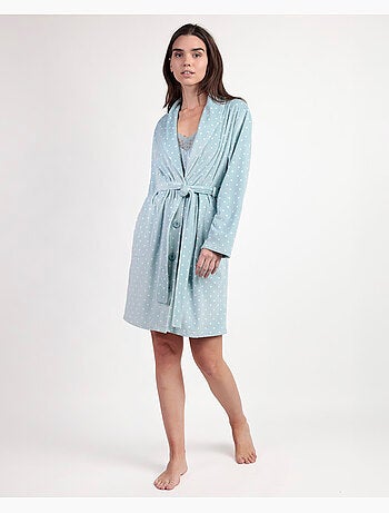 Vestaglia in pizzo a pois a maniche lunghe da donna ADMAS CLASSIC