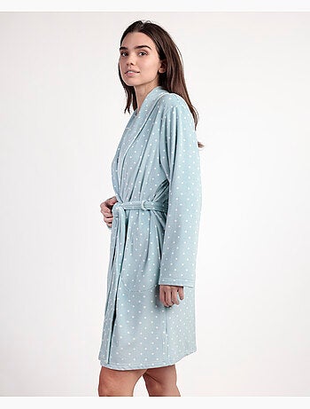 Vestaglia in pizzo a pois a maniche lunghe da donna ADMAS CLASSIC