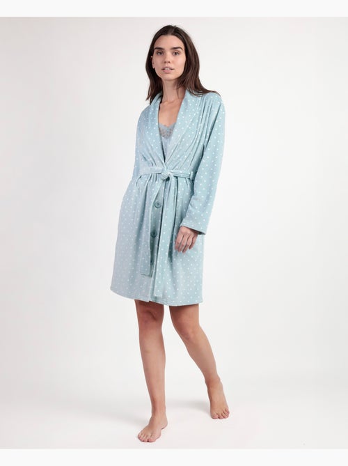 Vestaglia in pizzo a pois a maniche lunghe da donna ADMAS CLASSIC - Kiabi Vestaglia in pizzo a pois a maniche lunghe da donna ADMAS CLASSIC - Kiabi